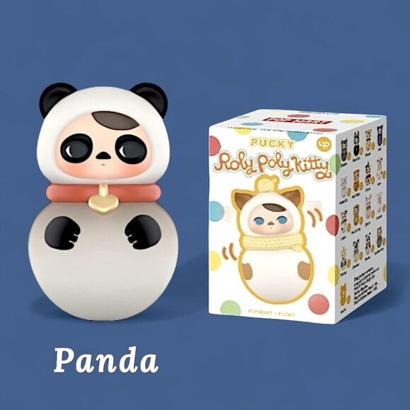 Pop Mart Pucky Roly-Poly Kitty Series Figurine - Panda - Picture 13 of 16